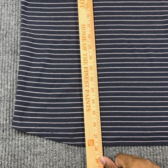 L.L. Bean Hoodie Women's XL Blue White Striped Waffle Knit Long Sleeve - Picture 6 of 7